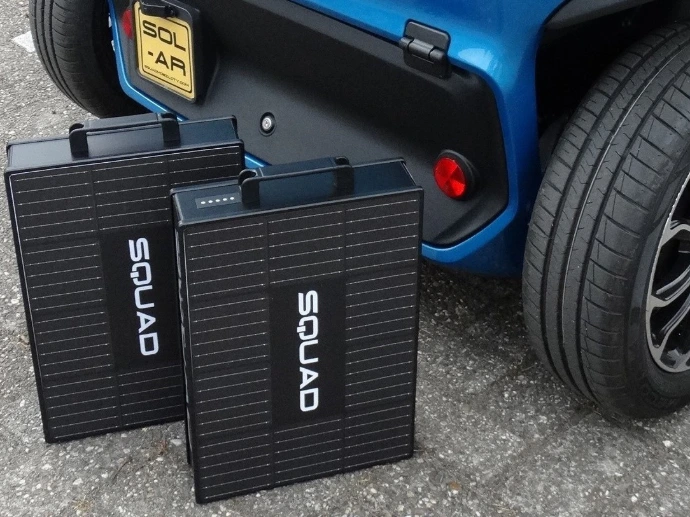 Squad Solar Car Swappable batteries